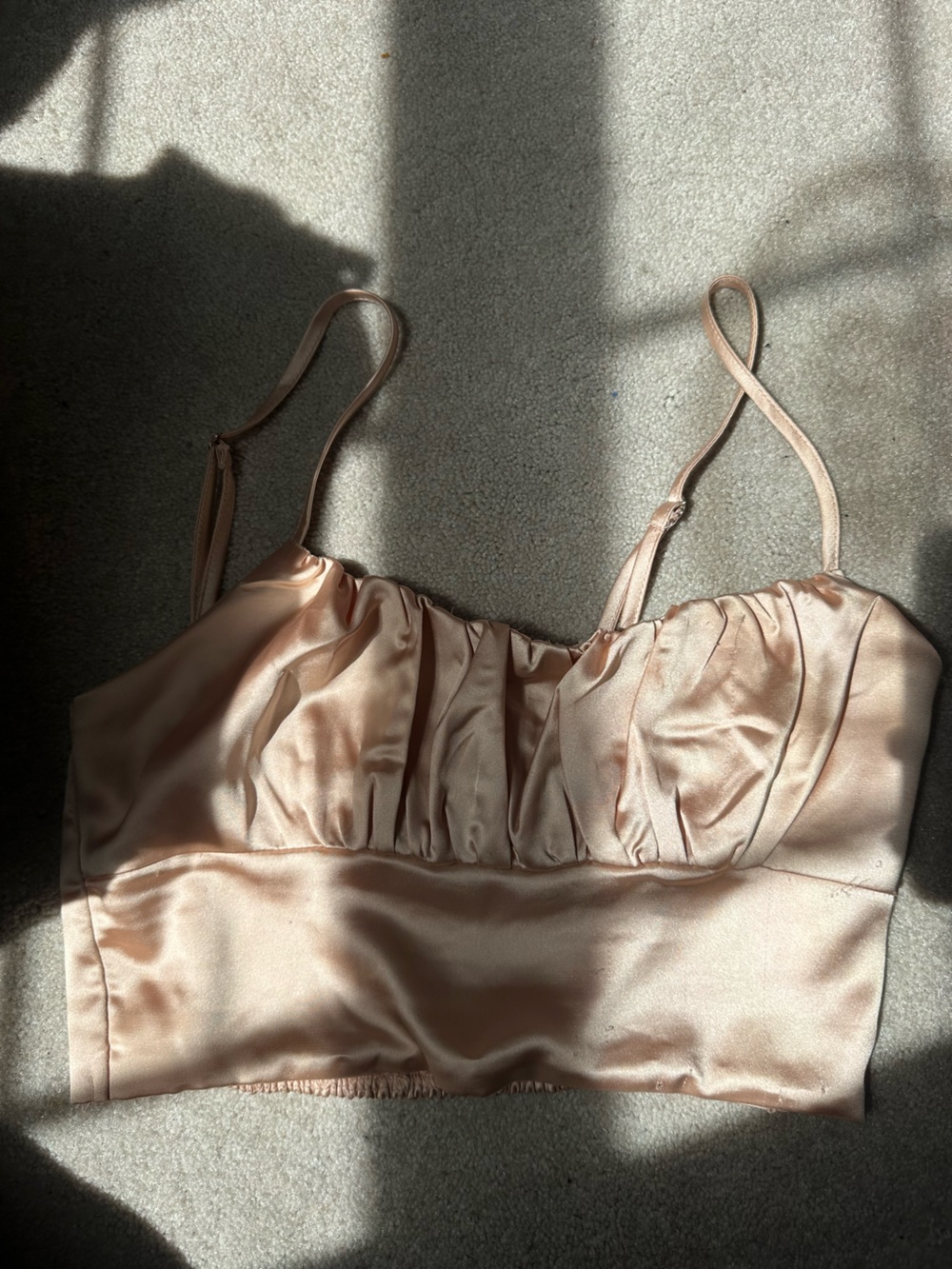 Forever 21 Blush Pink Smocked Cami Top